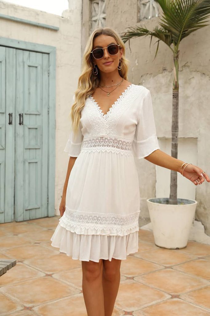 Robe Gaze de Coton Femme Champêtre